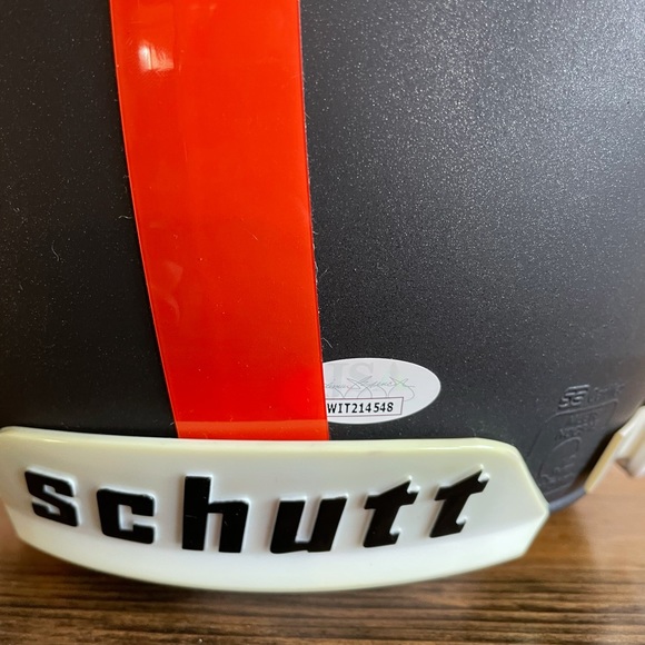 Signed Authentic Full Size Jarvis Landry Browns Helmet - Picture 4 of 6